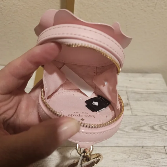 Kate Spade Pink Rose Coin Charm